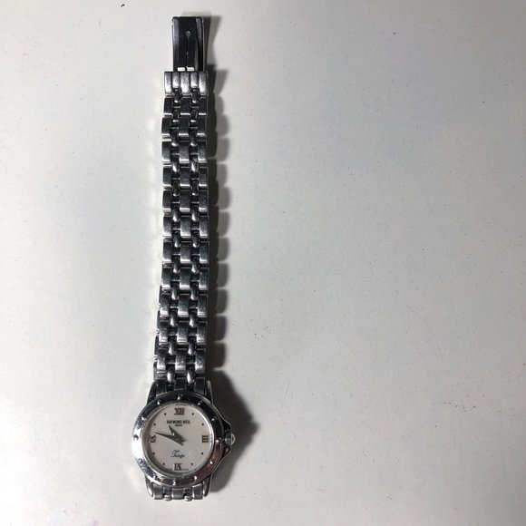 Raymond Weil Women's Watch Silver Toned Quartz 25MM Steel Tango Pearl Wrist - Picture 5 of 13